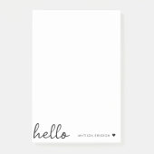 Post-it-notities | Gepersonaliseerde Hallo Aangepa Post-it® Notes (Voorkant)