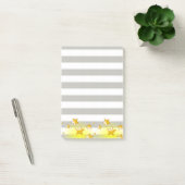 Post-it Notities Grijs Streep Gele Sterren Post-it® Notes (Kantoor)