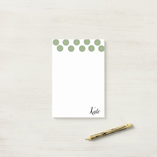 Post-it Notities Groene Cirkels Post-it® Notes (Op bureau)