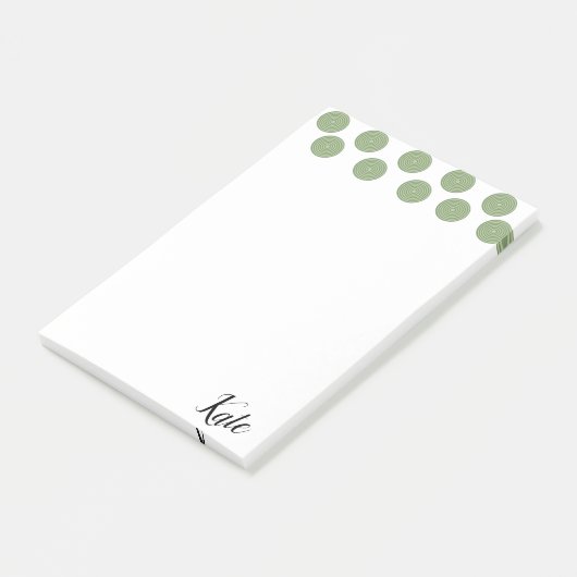 Post-it Notities Groene Cirkels Post-it® Notes (Schuin)