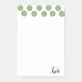 Post-it Notities Groene Cirkels Post-it® Notes (Voorkant)