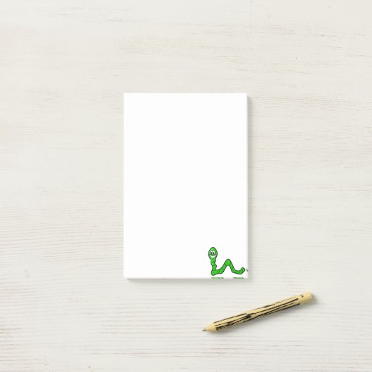 Post-it Notities Groene Worm Post-it® Notes (Op bureau)