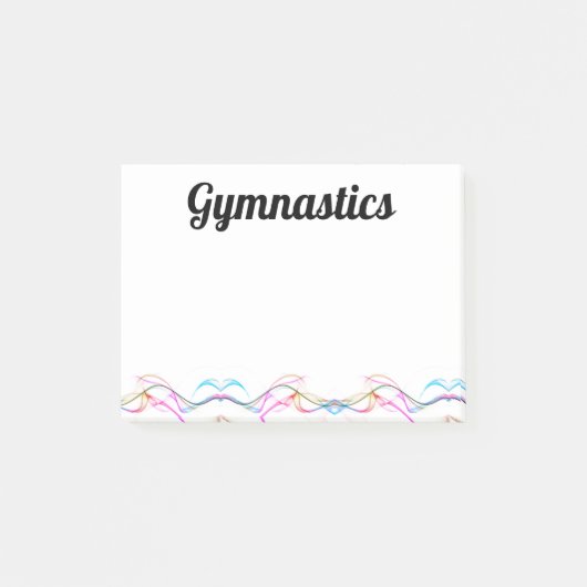 Post-it notities - Gymnastiek 4 x 3 inch Post-it® Notes (Voorkant)