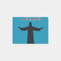 Post-It Notities ik hou van Jezus