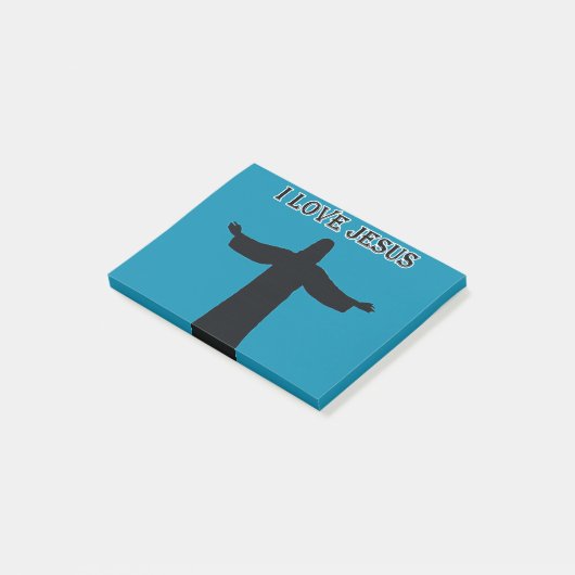 Post-It Notities ik hou van Jezus Post-it® Notes (Schuin)