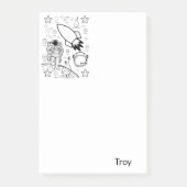 Post-it Notities Kleuren Astronauten Buitenaardse  Post-it® Notes (Voorkant)