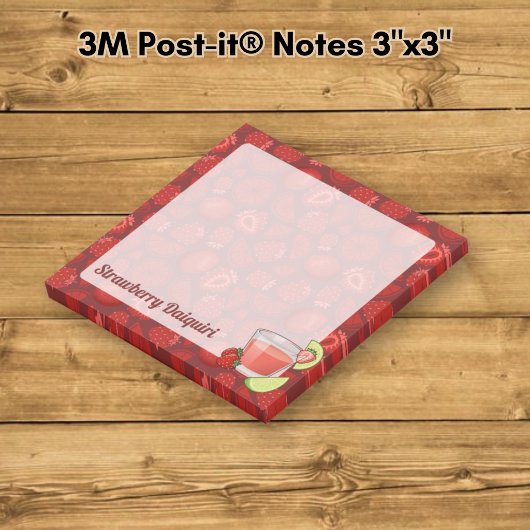 Post-it-notities met aardbei Daiquiri Post-it® Notes