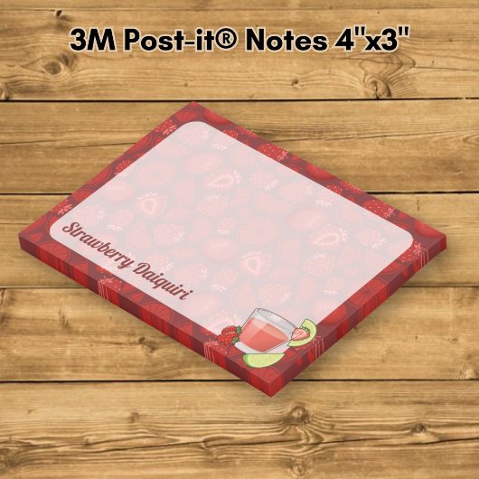 Post-it-notities met aardbeiendaiquiri post-it® notes