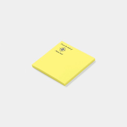 Post-it notities met de naam van uw boot post-it® notes (Schuin)