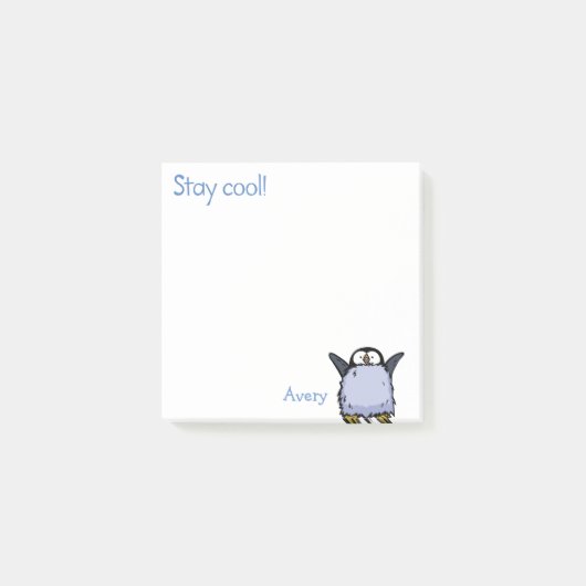 Post-it-notities met gelukkige pinguïnkuikens post-it® notes (Voorkant)