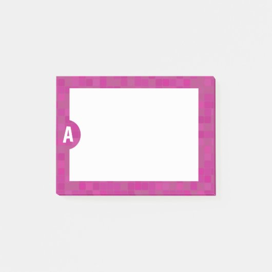 Post-it-notities met haar persoonlijke initiaal post-it® notes (Voorkant)