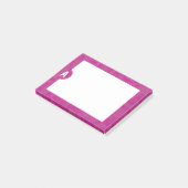 Post-it-notities met haar persoonlijke initiaal post-it® notes (Schuin)