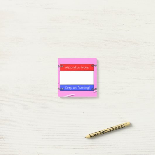 Post-it-notities voor hardloopnummers post-it® notes (Op bureau)