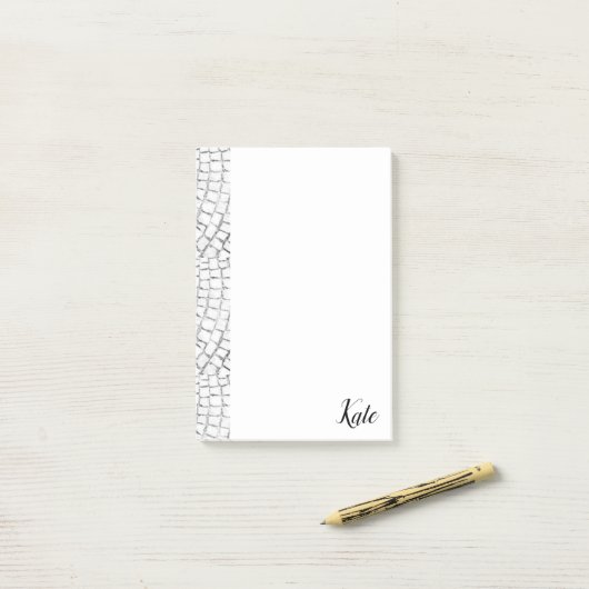 Post-it Notities Witte Plaveiselsteentjes Post-it® Notes (Op bureau)