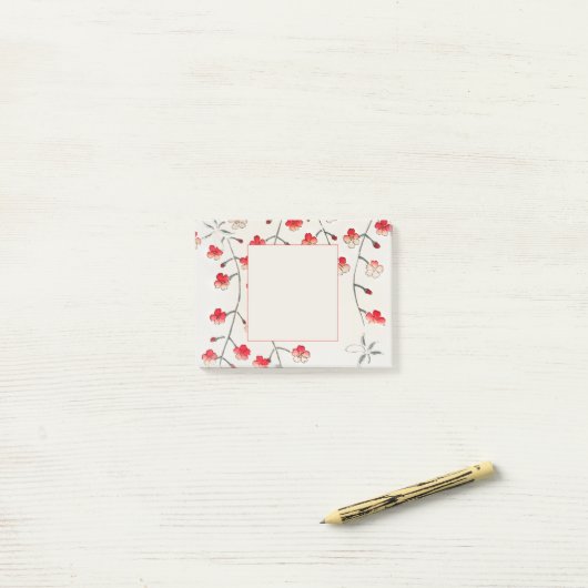 POST-IT-OPMERKINGEN: SEITEI: CHERRY BLOSSOMS POST-IT® NOTES (Op bureau)