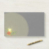 Post-it-opmerkingen van de lamp post-it® notes (Op bureau)