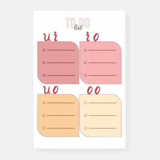 Post-it Planner: Beheers je dag met de 4Quadrant Post-it® Notes (Voorkant)