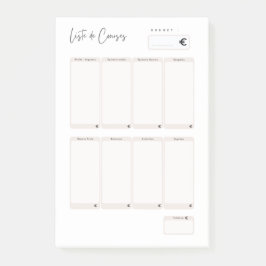 Post-it® Post-It Lijst van courses Notes