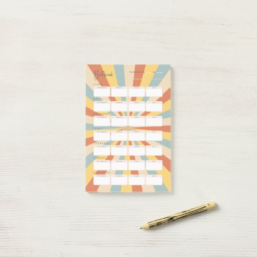 Post-it® Post-It menuplanner Notes (Op bureau)