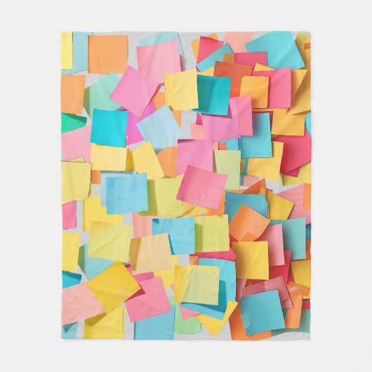 Post It, Post Me Fleece Deken (Voorkant)