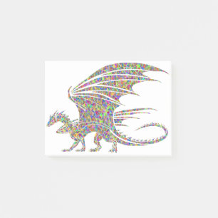 Post-it® Rainbow Dragon Tribal Tattoo Cadeaucode Notes