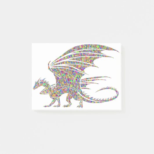 Post-it® Rainbow Dragon Tribal Tattoo Cadeaucode Notes (Voorkant)