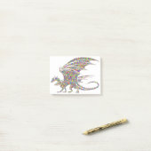 Post-it® Rainbow Dragon Tribal Tattoo Cadeaucode Post-it® Notes (Op bureau)
