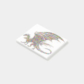 Post-it® Rainbow Dragon Tribal Tattoo Cadeaucode Post-it® Notes (Schuin)