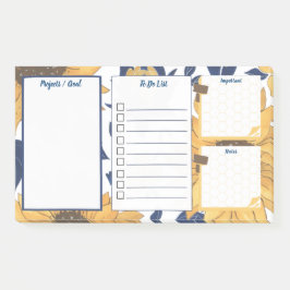 Post-it® To Do List Notes Original Fleur Tournesol