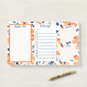 Post-it® To Do List Post-it®Original Floral Notes (Op bureau)