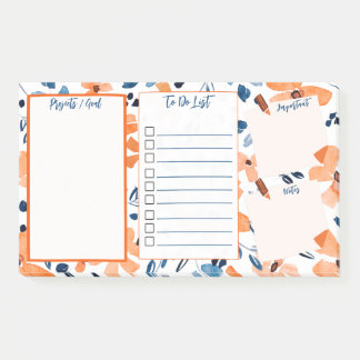 Post-it® To Do List Post-it®Original Floral Notes