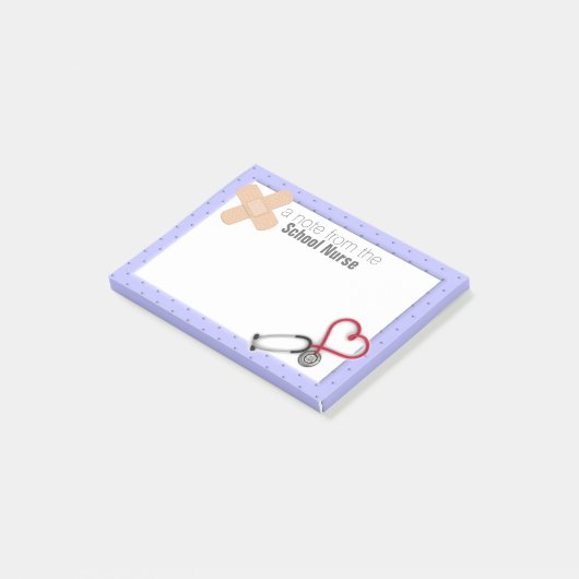 Post-it® van het schoolverpleegkundigen post-it® notes (Schuin)