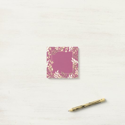 Post-it® Zeer mooie bladmotief Notes (Op bureau)