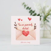 Post-itief de Beste Valentijnsdag Groet Kaart (Staand voorkant)