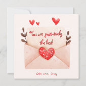 Post-itively De Beste Valentijnskaart Kaart (Voorkant)