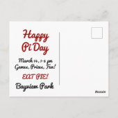 Post je Pi Day Briefkaart (Achterkant)