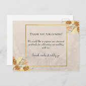 Post Kaart Bedankt voor uw komst! (Voorkant / Achterkant)