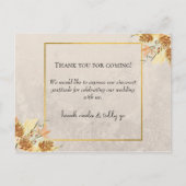 Post Kaart Bedankt voor uw komst! (Voorkant)