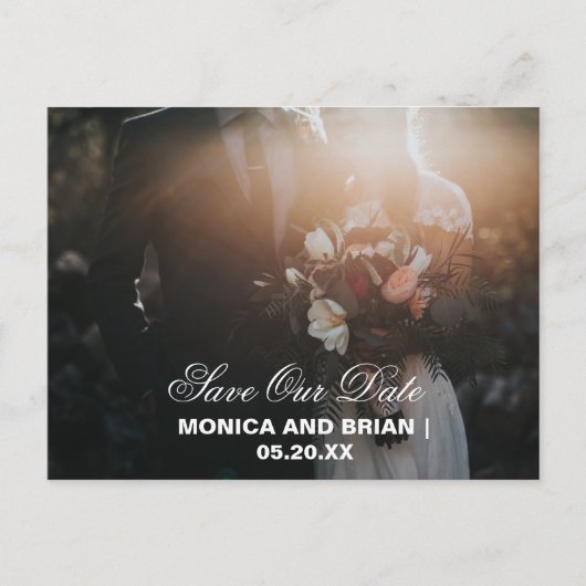 Post-Kaart, bruiloft-briefkaart, huwelijksuitnodig Briefkaart (Voorkant)