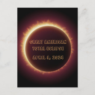 Post Kaart-Eclipse 2024 Briefkaart