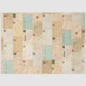  Post Kaart Ephemera Weefselpapier Tissuepapier (Voorkant)