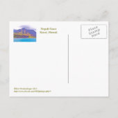 POST-KAART, FLUTED CLIFFS OF NAPALI COAST BRIEFKAART (Achterkant)