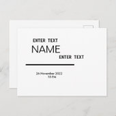 Post-kaart, formaat: standaard Briefkaart, papier: Briefkaart (Voorkant / Achterkant)