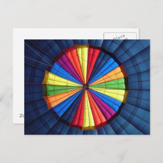 Post Kaart in heteluchtballon (Voorkant / Achterkant)