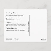 Post-Kaart - Let's Ride (fietsen) Briefkaart (Achterkant)