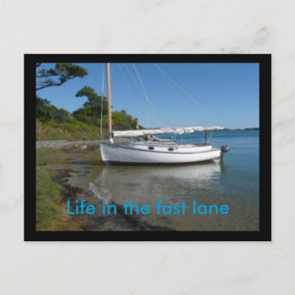 Post-kaart:leven in de snelweg briefkaart