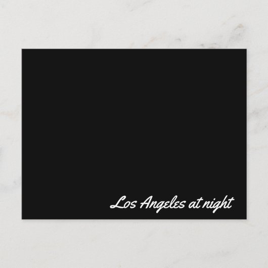 Post-kaart Los Angeles 's nachts Briefkaart (Voorkant)