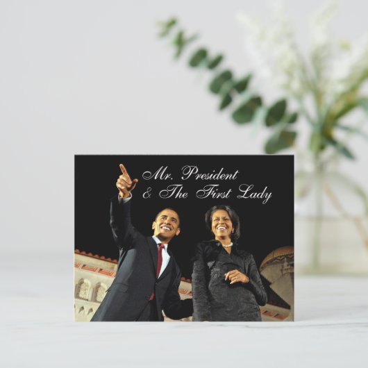 Post Kaart Mr. President & The First Lady (Staand voorkant)