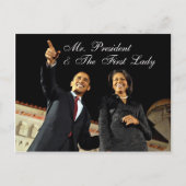 Post Kaart Mr. President & The First Lady (Voorkant)