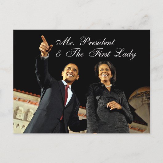Post Kaart Mr. President & The First Lady (Voorkant)
